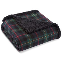 Promo ???? Eddie-Bauer Bed Eddie Bauer Mountain Pine Tartan Green Throw Blanket ????