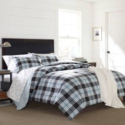Best Sale ???? Eddie-Bauer Bed Eddie Bauer Lewis Plaid 180 Thread Count Reversible Comforter Set ????