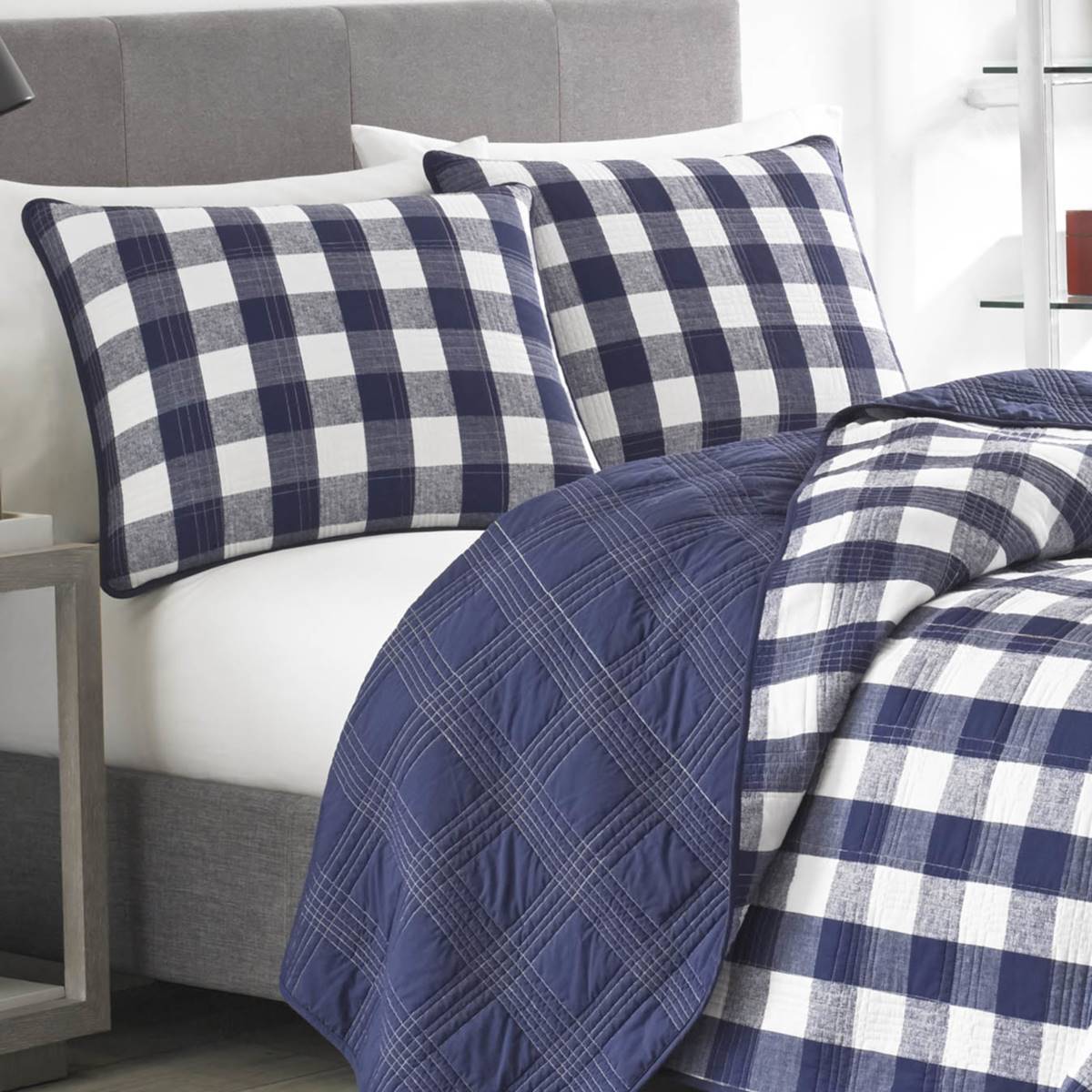 Eddie Bauer Lakehouse 136 TC Reversible Quilt Set - Blue Budget ❤️ Eddie-Bauer Bed Eddie Bauer Lakehouse 136 TC Reversible Quilt Set - Blue ???? -Donna Sharp Shop unnamed file 267