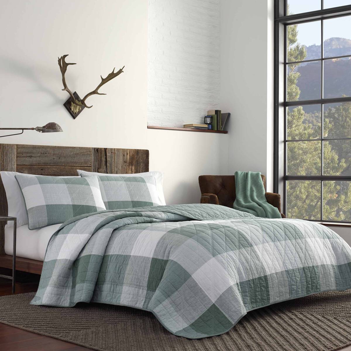 Eddie Bauer Boulder 136 Thread Count Reversible Quilt Set - Green Coupon ❤️ Eddie-Bauer Bed Eddie Bauer Boulder 136 Thread Count Reversible Quilt Set - Green ???? -Donna Sharp Shop unnamed file 271