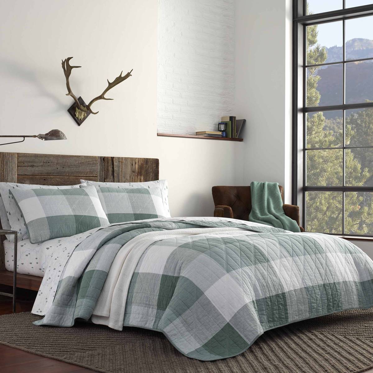 Eddie Bauer Boulder 136 Thread Count Reversible Quilt Set - Green Coupon ❤️ Eddie-Bauer Bed Eddie Bauer Boulder 136 Thread Count Reversible Quilt Set - Green ???? -Donna Sharp Shop unnamed file 272