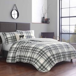 Top 10 ???? Eddie-Bauer Bed Eddie Bauer Coal Creek 136 Thread Count Reversible Quilt Set ⌛
