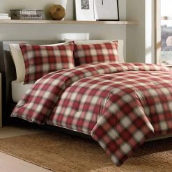 Coupon ⌛ Eddie-Bauer Bed Eddie Bauer Navigation Plaid Red Comforter Set 🥰