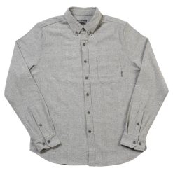 Promo ✔️ Eddie-Bauer Clothing Mens Eddie Bauer Flex Flannel ???? Shirt - Cement ✔️