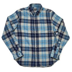 New ???? Eddie-Bauer Clothing Mens Eddie Bauer Flex Flannel ???? Shirt - Chambray ????