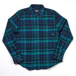 Budget ✨ Eddie-Bauer Clothing Mens Eddie Bauer Flex Flannel ???? Shirt - Dark Teal ✔️