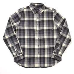 Hot Sale 😀 Eddie-Bauer Clothing Mens Eddie Bauer Flex Flannel 👚 Shirt - Ivory ⌛
