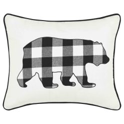 Hot Sale ???? Eddie-Bauer Home Decor Eddie Bauer Cabin Plaid Bear Decorative Pillow - 16x20 ????