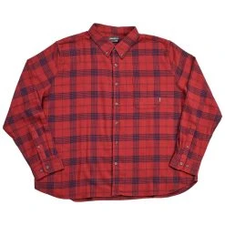 Coupon 🔔 Eddie-Bauer Clothing Mens Big & Tall Eddie Bauer Flex Flannel 👚 Shirt - Brick Red ⌛