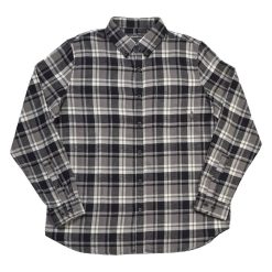 New ???? Eddie-Bauer Clothing Mens Big & Tall Eddie Bauer Flex Flannel ???? Shirt - Cinder ????