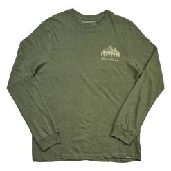 Hot Sale 🎉 Eddie-Bauer Clothing Mens Eddie Bauer Long Sleeve Mountain Graphic Tee 🤩