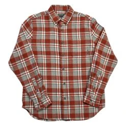 Budget 🔥 Eddie-Bauer Clothing Mens Eddie Bauer Flex Flannel 👕 Shirt - Paprika 💯