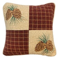 Deals ⌛ Donna-Sharp Bed Donna Sharp Pine Lodge Square Decorative Pillow - 15x15 ✔️