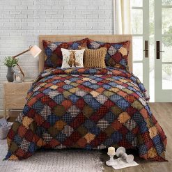 New ???? Donna-Sharp Bed Donna Sharp Blue Ridge 140TC Quilt Set ????
