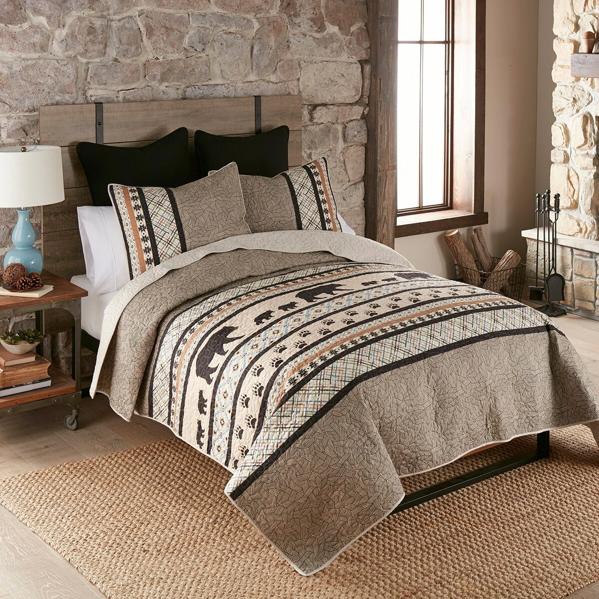 Brand new 😍 Donna-Sharp Bed Donna Sharp Momma Bear 140 TC Quilt Set 👍 - Image 4