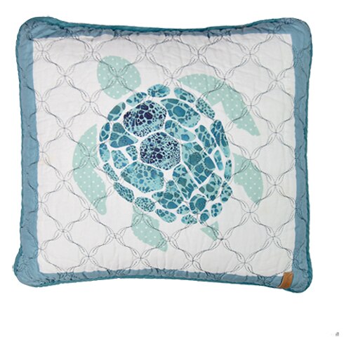 Hot Sale ❤️ Donna-Sharp Bed Donna Sharp ☀️ Summer Surf Turtle Decorative Pillow - 18x18 ???? 3 Hot Sale ❤️ Donna-Sharp Bed Donna Sharp ☀️ Summer Surf Turtle Decorative Pillow - 18x18 ????