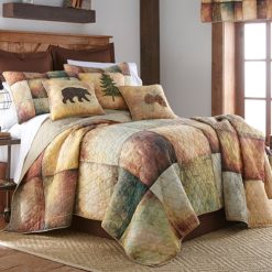 Donna Sharp Shop 20 Best deal ???? Donna-Sharp Bed Donna Sharp Wood Patch Cotton Quilt 3pc. Set ????