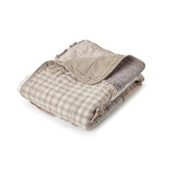 Budget ???? Donna-Sharp Bed Donna Sharp Smoky Cobblestone Cotton Throw Blanket ????