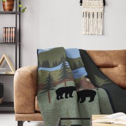 Hot Sale ⭐ Donna-Sharp Bed Donna Sharp Bear Lake Throw Blanket ????