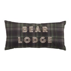 Deals ???? Donna-Sharp Home Decor Donna Sharp Bear Panels Plaid Decorative Pillow - 11x22 ????