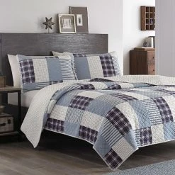 Best deal 🔔 Eddie-Bauer Bed Eddie Bauer Camano Island Quilt Set - Plum 🌟