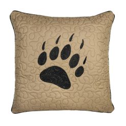 Outlet ???? Donna-Sharp Home Decor Donna Sharp Bear Walk Plaid Paw Decorative Pillow - 18x18 ????