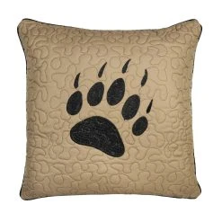 Outlet 🔥 Donna-Sharp Home Decor Donna Sharp Bear Walk Plaid Paw Decorative Pillow - 18x18 🌟