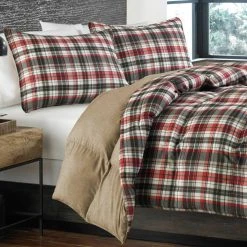 Cheapest 🔔 Eddie-Bauer Bed Eddie Bauer Astoria Red Reversible Comforter Set 🥰