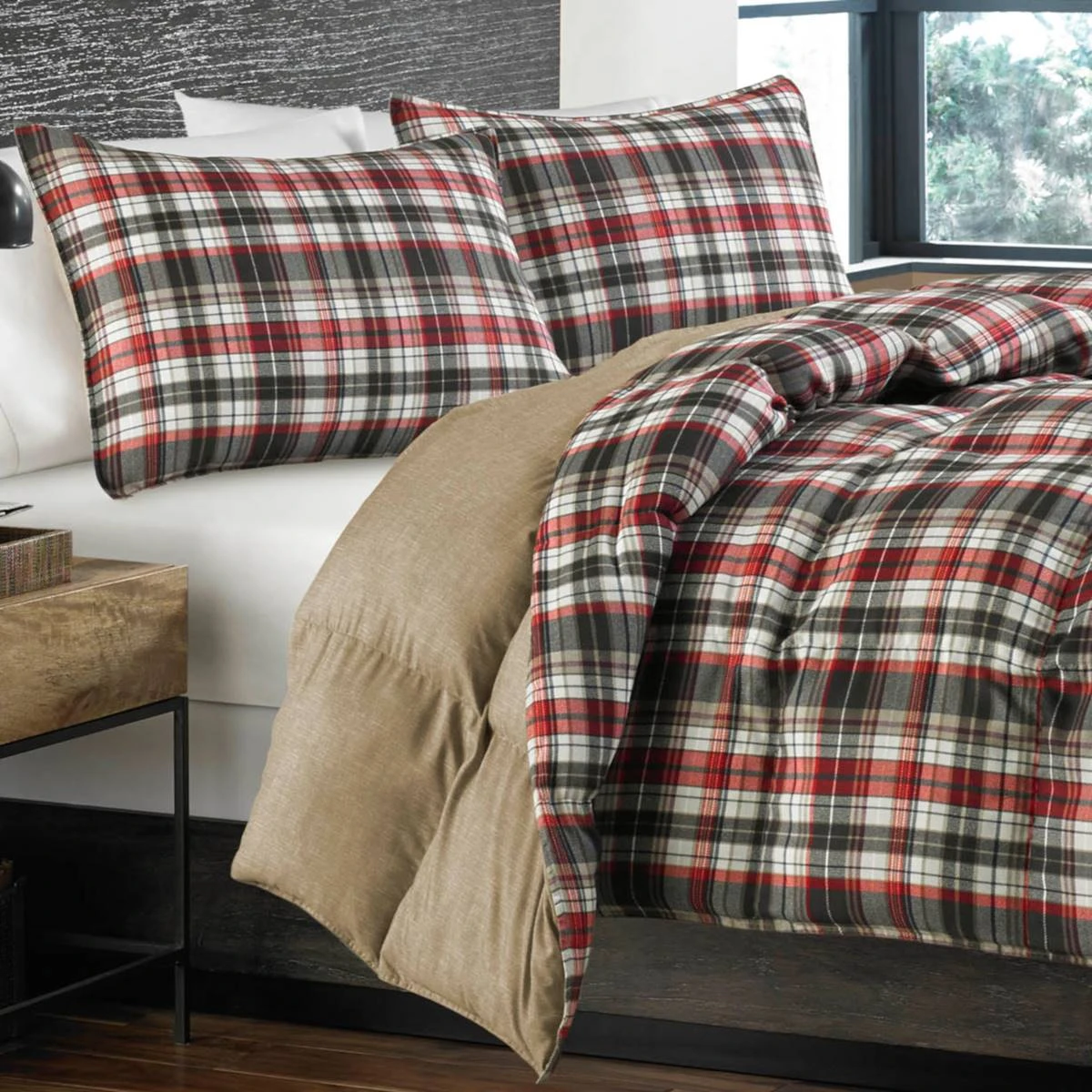 Cheapest ๐ Eddie-Bauer Bed Eddie Bauer Astoria Red Reversible Comforter Set ๐ฅฐ